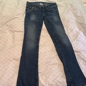 Bootcut Jewled button True Religions